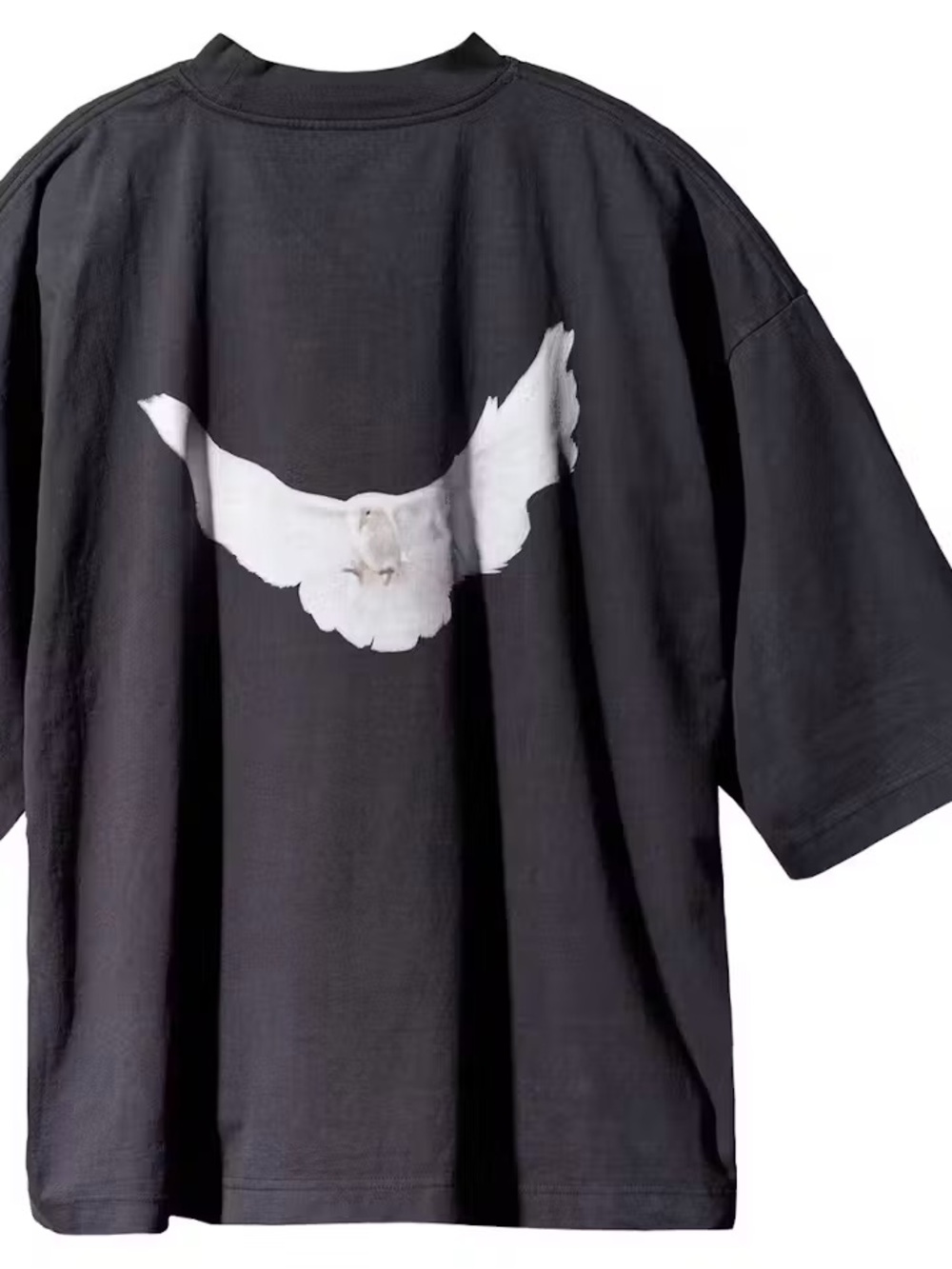 NWOT Yeezy Gap Engineered by Balenciaga Dove 3/4 Sleeve Tee Washed Black Size M - Picture 2 of 12